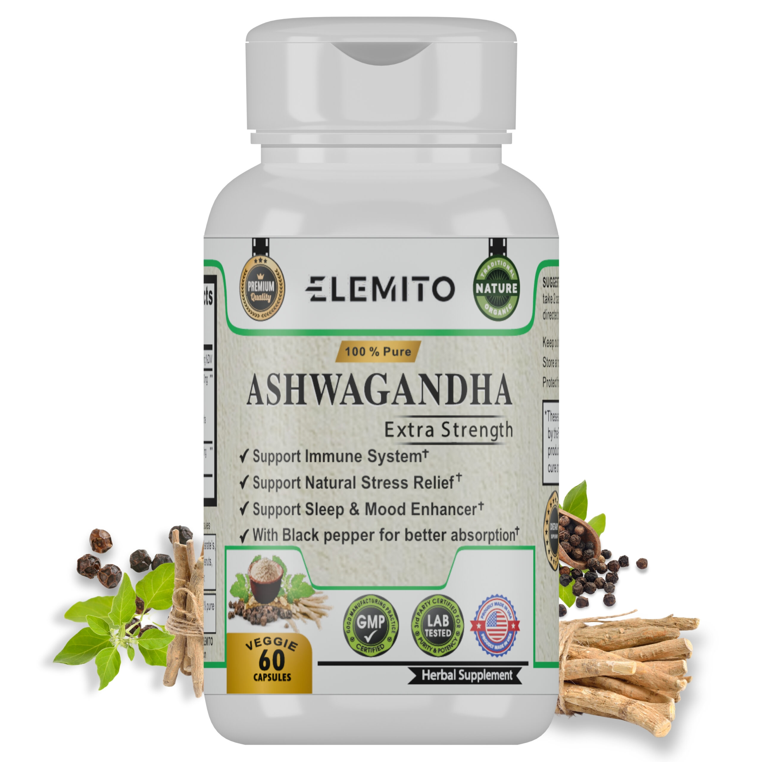 ELEMITO Ashwagandha 60 (1)