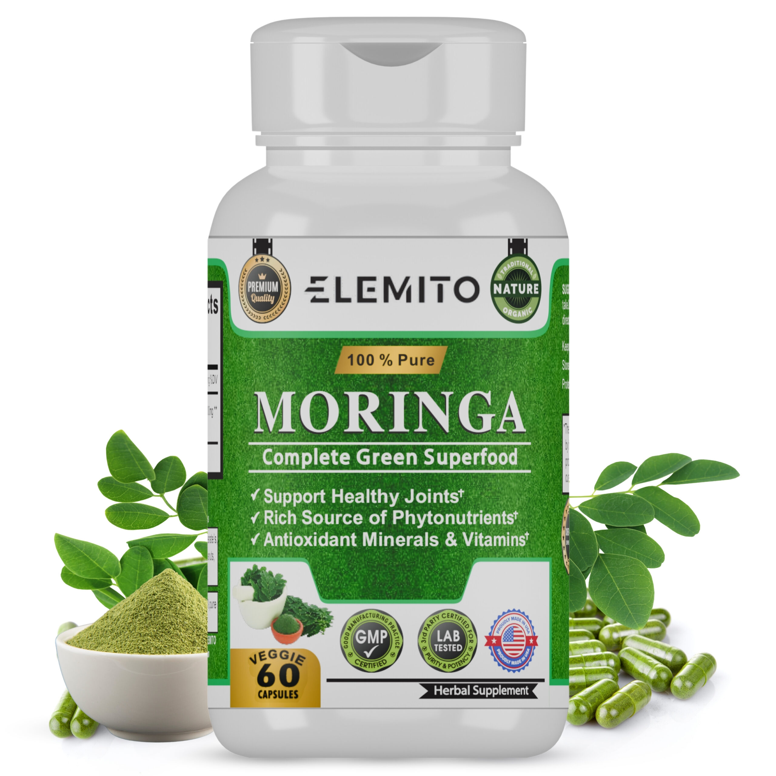 ELEMITO Moringa 60 Capsules (1)